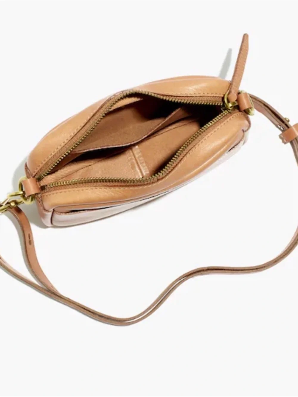 Madewell The Leather Carabiner Mini Crossbody Ba